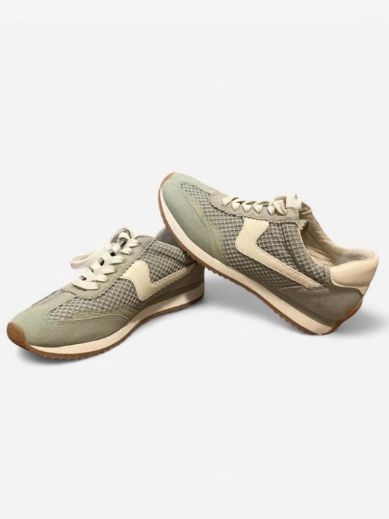 Dolce Vita Shoes - Dolce Vita Women’s Sage & Cream Suede Mesh Retro Runner Sneakers Size 8